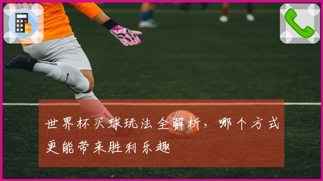 世界杯买球玩法全解析，哪个方式更能带来胜利乐趣